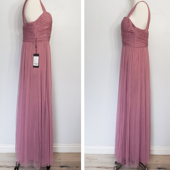 EVER PRETTY purple orchid pleated bridesmaid dress - Picture 9 of 14